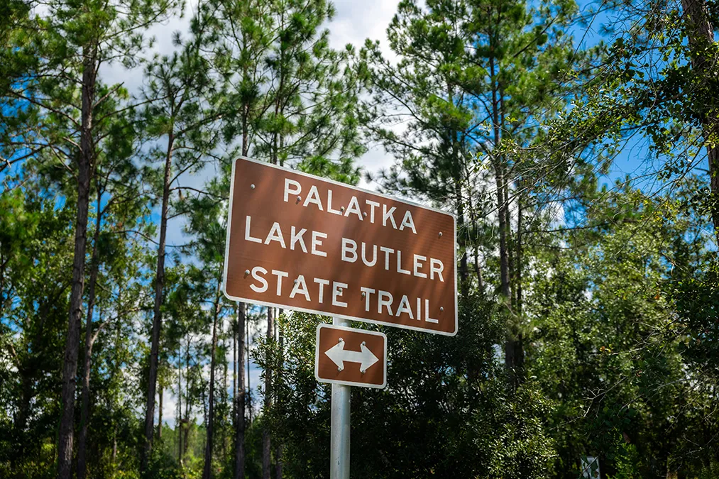 Hampton Pines Palatka State Trail Sign